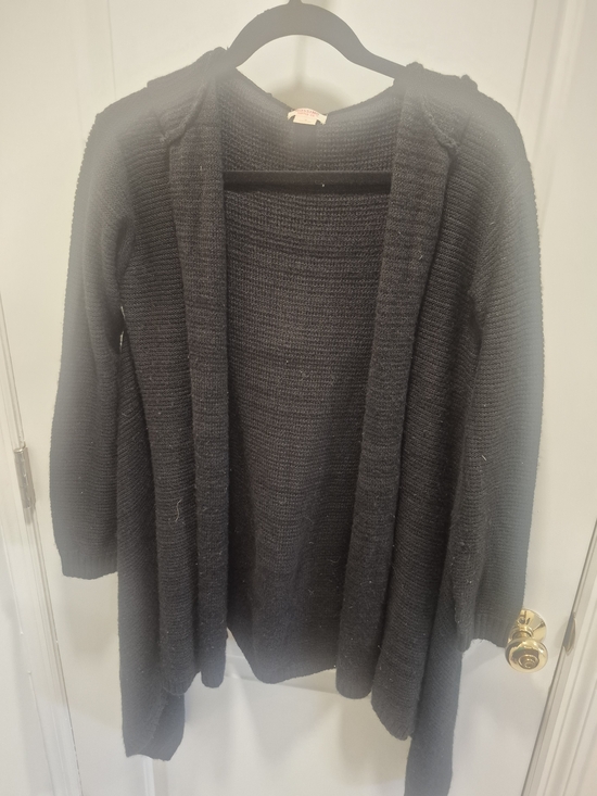 Mossimo Supply Co. Sweaters - Mossimo Supply Co.  Open-Front Hooded Cardigan - Black